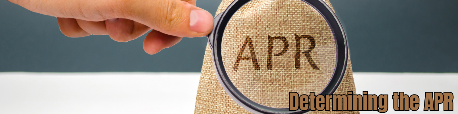 Section 8-6: Determining the APR Banner